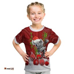 Custom Personalised Australia Koala Aboriginal T Shirt KID Merry Christmas