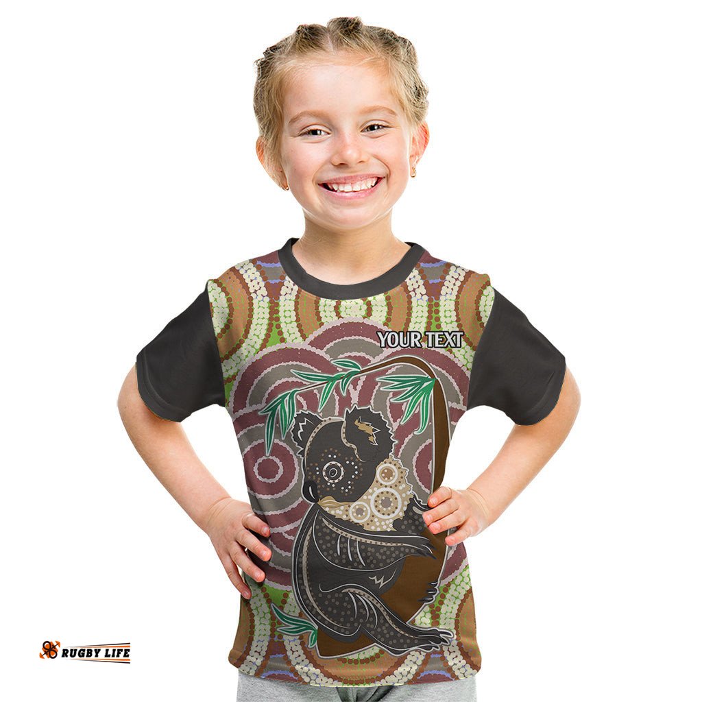 Personalised Australia Koala Kid T Shirt Aboriginal