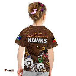 Hawks NAIDOC Week T Shirt KID Hawthorn Football Aboriginal