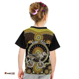 Personalised Australian Astrology Kid T Shirt Aboriginal Tasmanian Tiger Zodiac Sign