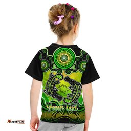 Personalised Australia Pisces Platypus Zodiac Kid T Shirt Auz Astrology Aboriginal - Green