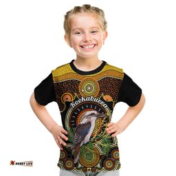 Personalised Australian Astrology Kid T Shirt Aboriginal Kookaburra Zodiac Sign