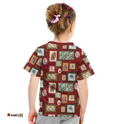 Aussie Birds Christmas La La Land Kid T Shirt Red Vintage Stamp Edition LT9