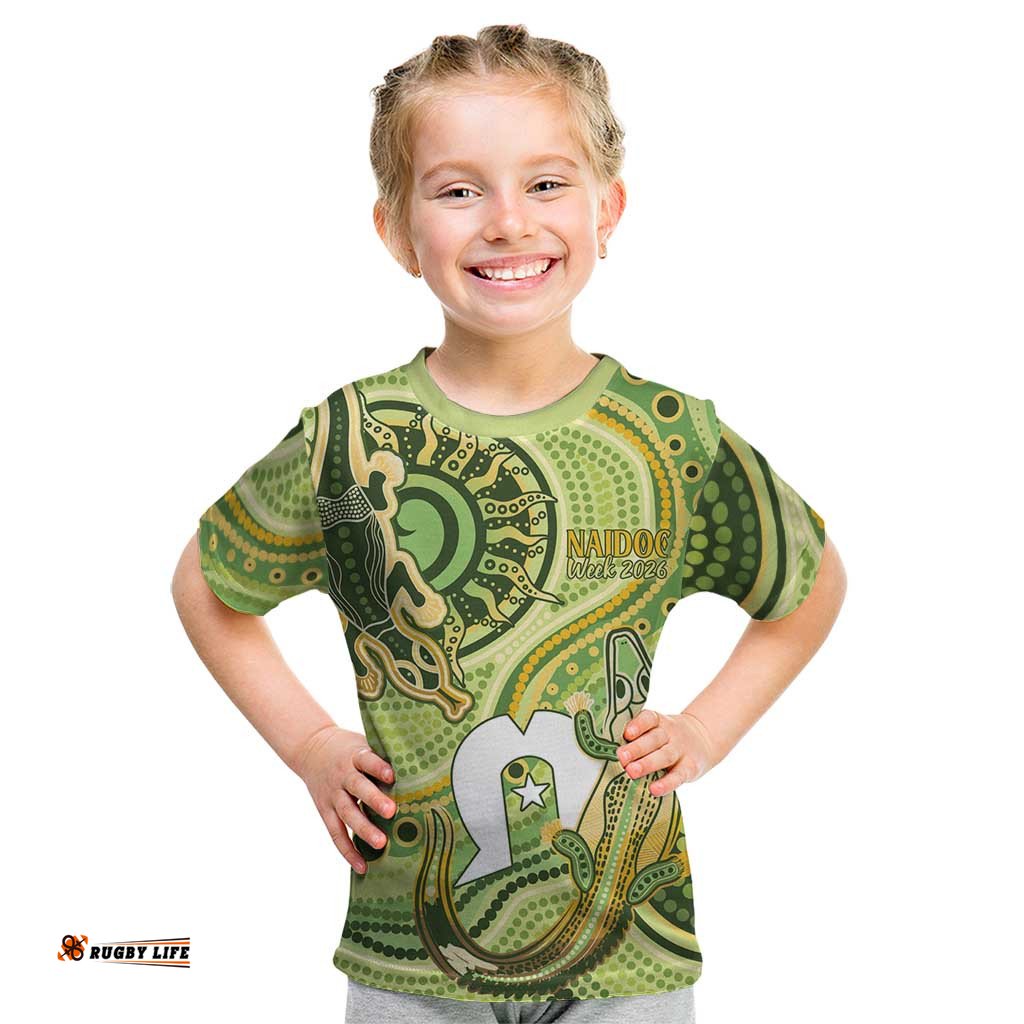 2026 NAIDOC Week 50 Years Deadly Kid T Shirt Flows of Time LT7