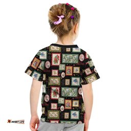 Aussie Birds Christmas La La Land Kid T Shirt Black Vintage Stamp Edition LT9