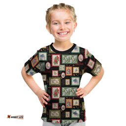 Aussie Birds Christmas La La Land Kid T Shirt Black Vintage Stamp Edition LT9