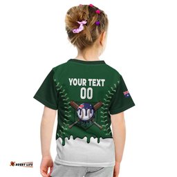 Australia 2026 Baseball Custom Kid T Shirt Go Aussie Drip Style LT14