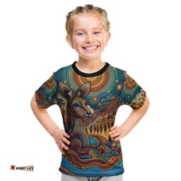 Aboriginal Dreamtime Stories Land Kid T Shirt LT9