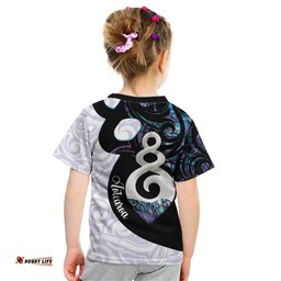 Aotearoa Pikorua Kid T Shirt NZ Twist - Bond And Love LT14