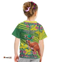 Aussie and Bloody Proud of It Kid T Shirt Happy Australia Day LT9