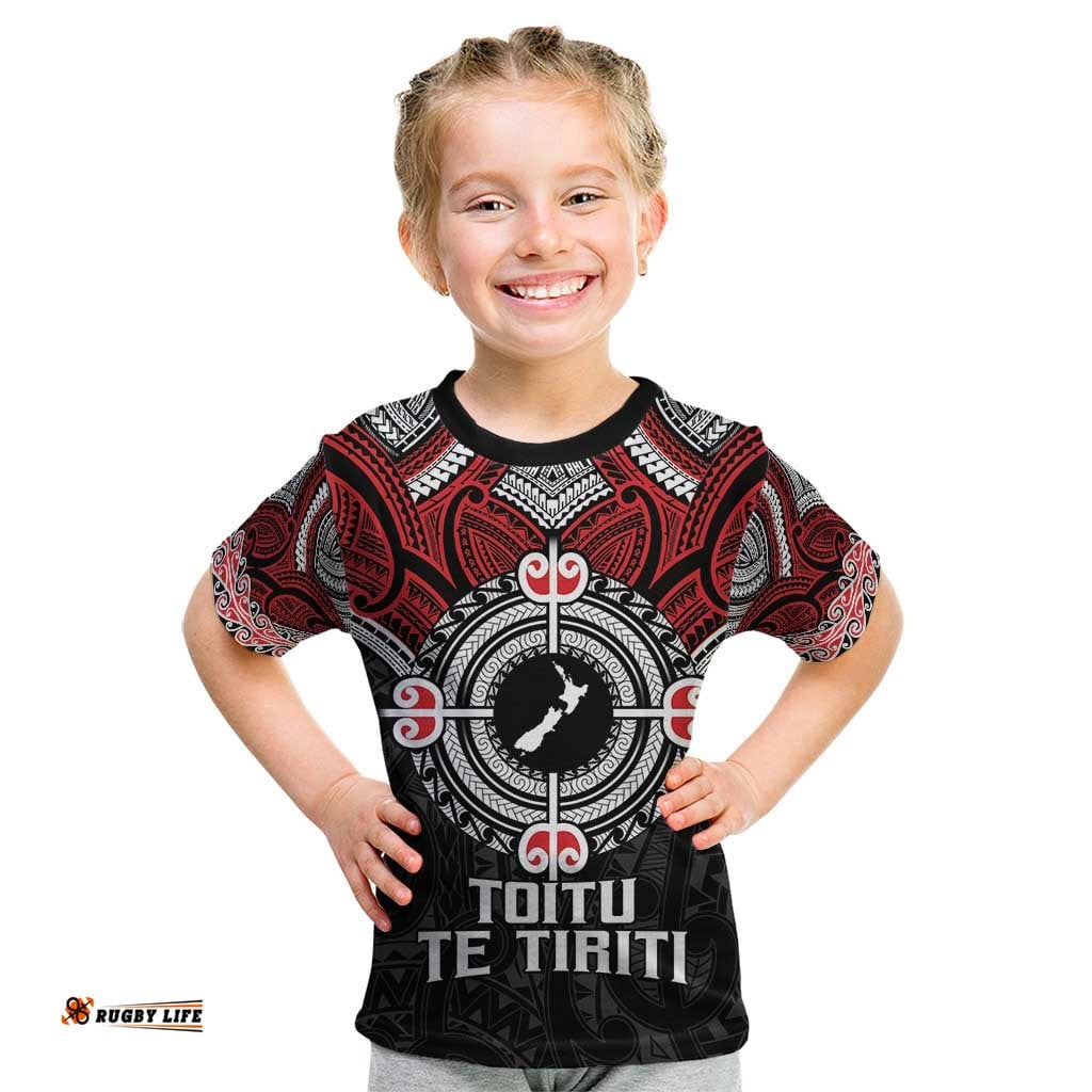 Aotearoa Proud To Be Maori Kid T Shirt New Zealand Fight Together LT9