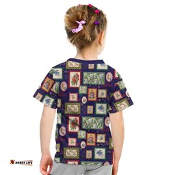 Aussie Birds Christmas La La Land Kid T Shirt Navy Blue Vintage Stamp Edition LT9