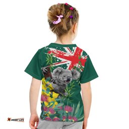 Australia Day Koala Kid T Shirt Aussie Aussie Aussie Oi Oi Oi National Color LT9
