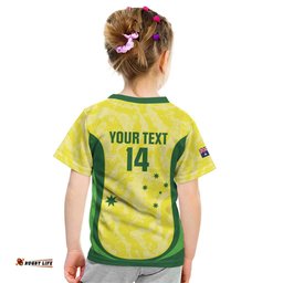 Australia Football Custom Kid T Shirt Go Socceroos Grunge Sporty Style LT14