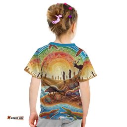 Aboriginal Dreamtime Animals Stories Kid T Shirt LT9