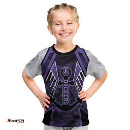 Custom Fremantle Football Kid T Shirt Dockers Anchor Sporty Style DT05