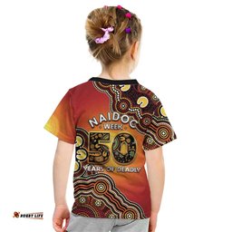 Australia Indigenous NAIDOC Week 2026 Kid T Shirt 50 Years Of Deadly LT05