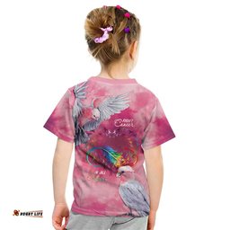 Australia Fight Cancer In All Colors Kid T Shirt Galah Pink Tie Dye LT7
