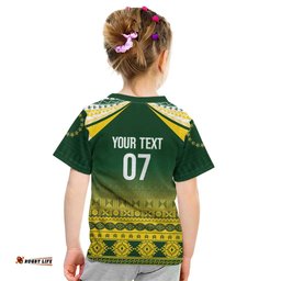 Cook Islands Rugby Custom Kid T Shirt Kuki Avaiki LT7