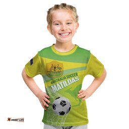Custom Australia Soccer 2026 Kid T Shirt Come On Matildas LT14