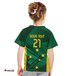 Australia Kangaroo Custom Kid T Shirt Aussie National Color Sporty Pattern LT9