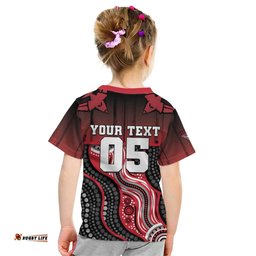 Custom Essendon Go Bombers Kid T Shirt Don The Sash DT05