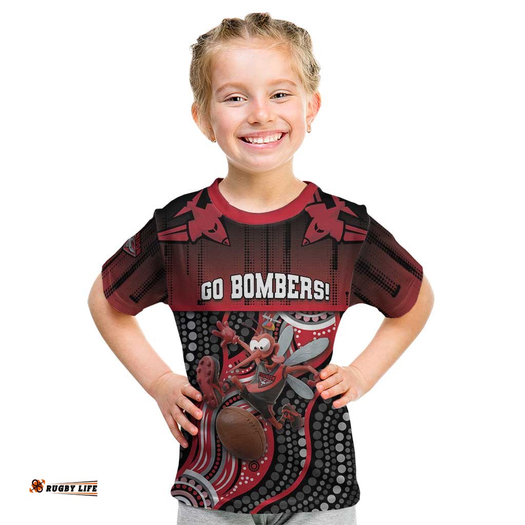 Custom Essendon Go Bombers Kid T Shirt Don The Sash DT05