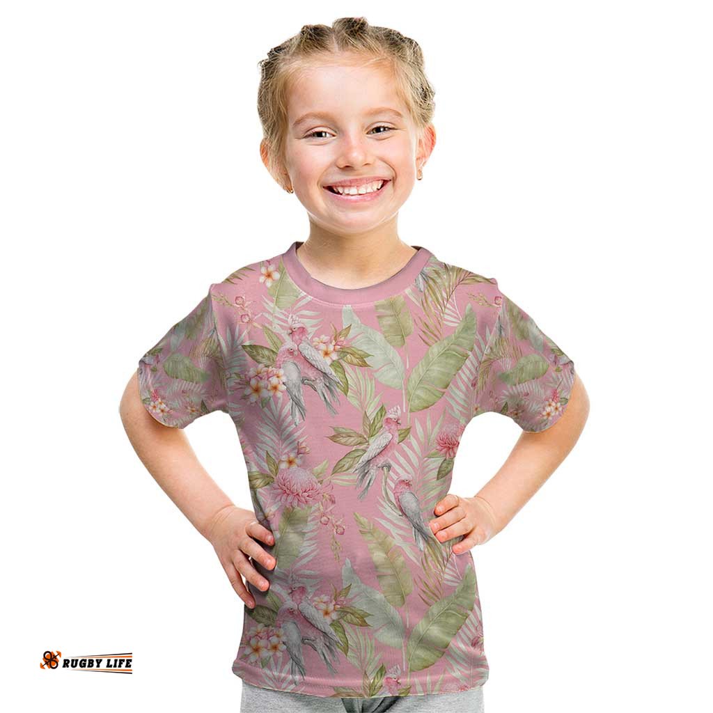 Australia Galah Cockatoo Kid T Shirt Eolophus Soseicapilla Couple Seamless Style LT14
