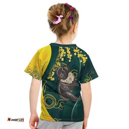 Australia Day Kid T Shirt Koala Aboriginal Art LT7