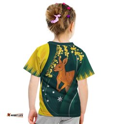 Australia Day Kid T Shirt Kangaroo National Color LT7
