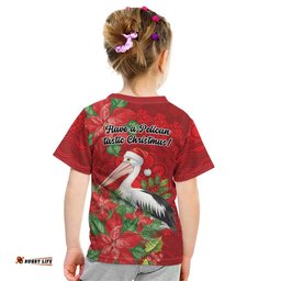 Australian Pelican Kid T Shirt Aboriginal Inspired Christmas LT9