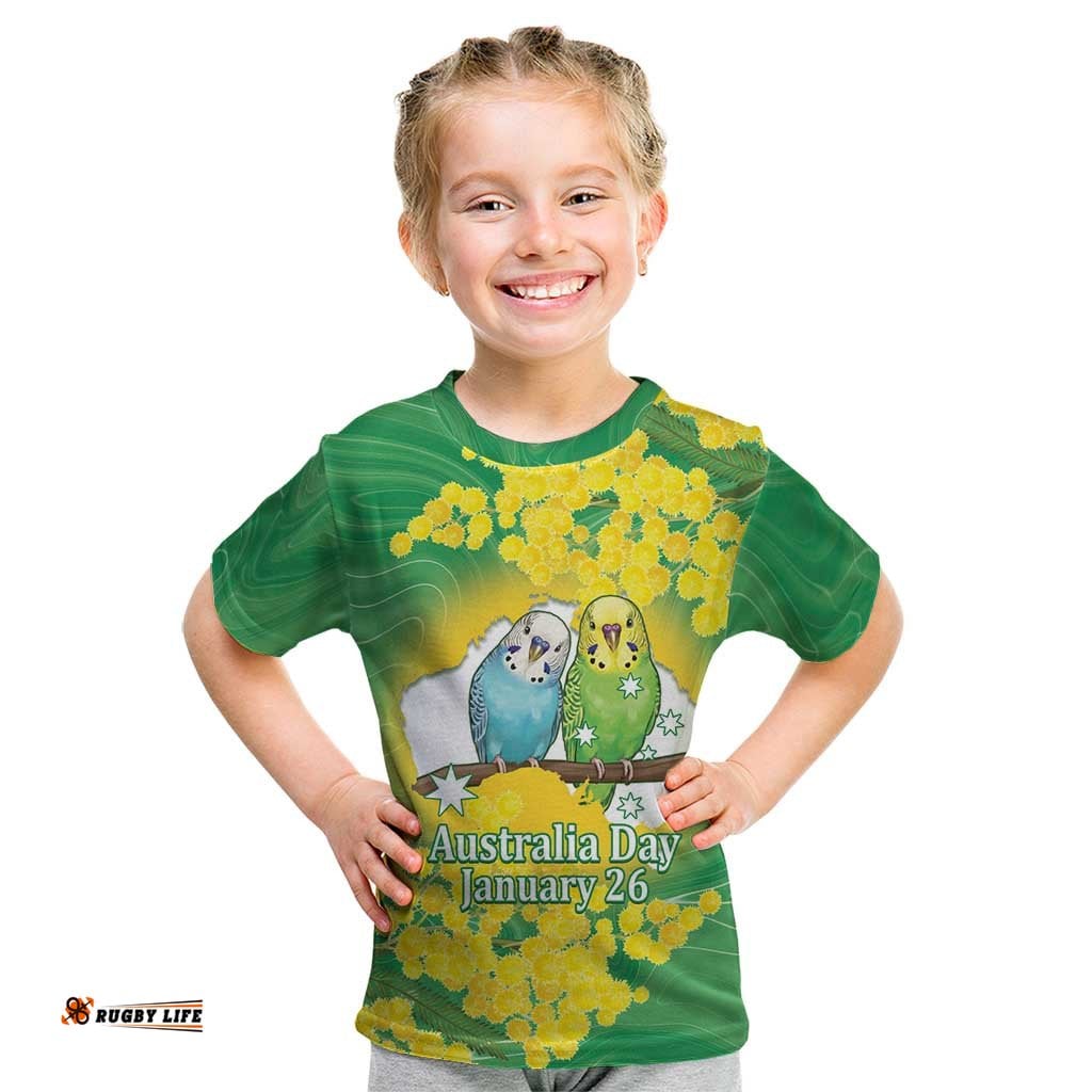 Budgerigar Australia Day Kid T Shirt Proud To Be An Aussie Opal National Color LT14