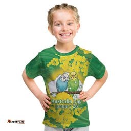 Budgerigar Australia Day Kid T Shirt Proud To Be An Aussie Opal National Color LT14