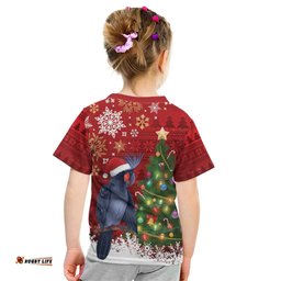 Australia Palm Cockatoo Christmas Kid T Shirt Goliath Cockatoo Santa Merry Chrissie LT14