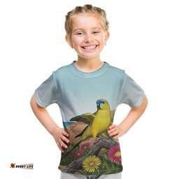 Australia Rock Parrot Kid T Shirt Pigface Carpobrotus Rocky Island Vibes LT14
