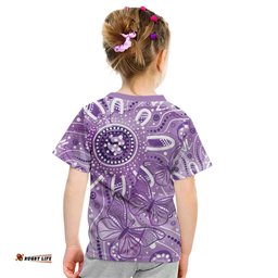 Australia Epilepsy Awareness Indigenous Kid T Shirt Butterfly Aboriginal Art LT7