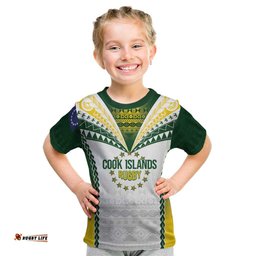 Cook Islands Rugby Custom Kid T Shirt Kuki's Aitu Champions LT7
