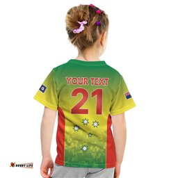Australian Tasmania Lawn Bowls Custom Kid T Shirt Aussie Minimalist Style LT9