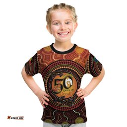 NAIDOC Week 2026 Personalised Kid T Shirt 50 Years of Deadly Lizard Kangaroo Aboriginal Art LT14