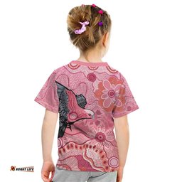 NAIDOC Week Aussie Indigenous Kid T Shirt Aboriginal Galah Bird Contemporary Art LT7