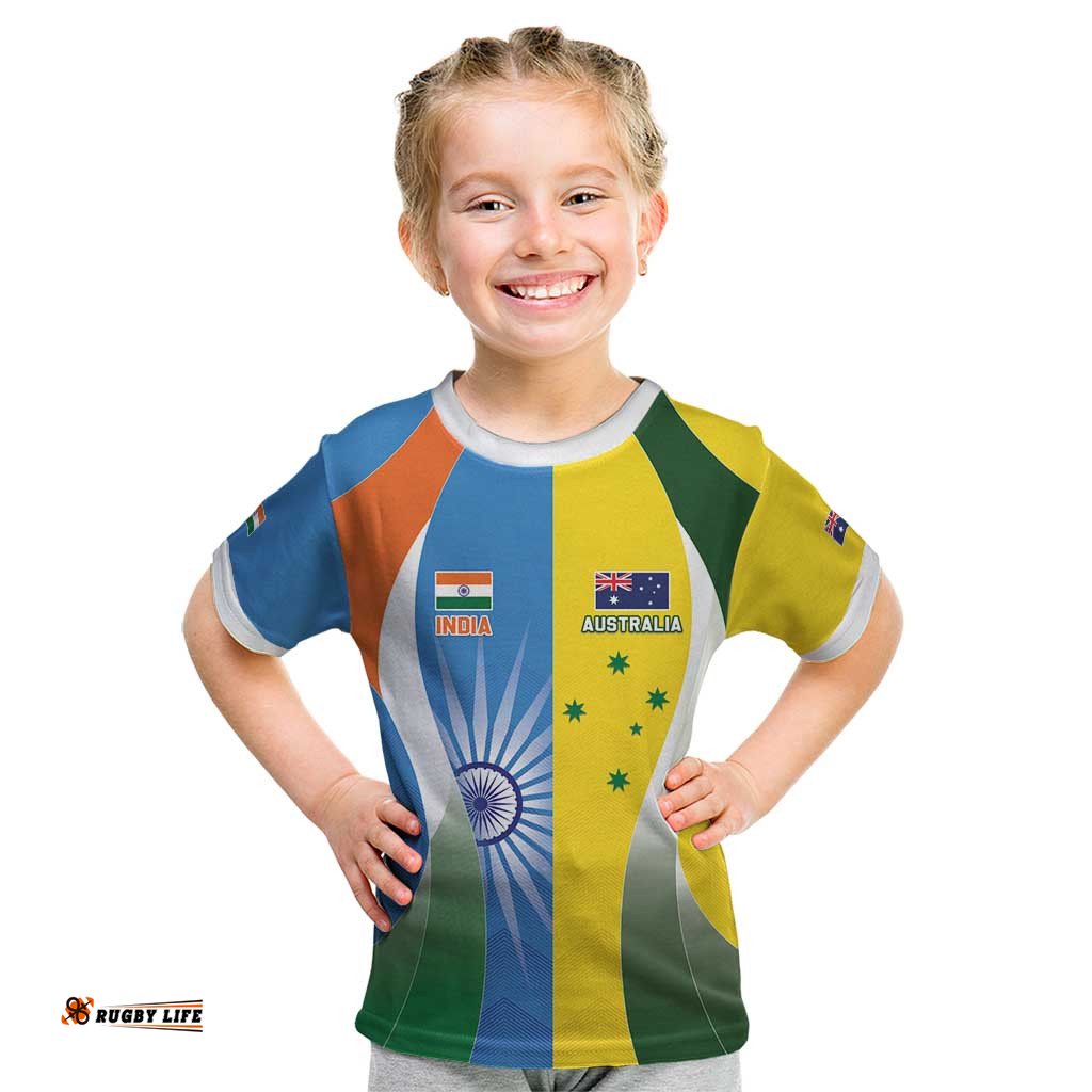 Custom India Vs Australia Cricket Kid T Shirt Final Matchup LT05