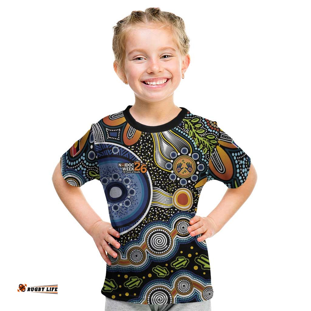 NAIDOC Deadly 50 Years Kid T Shirt Aboriginal and Torres Strait Islander LT9