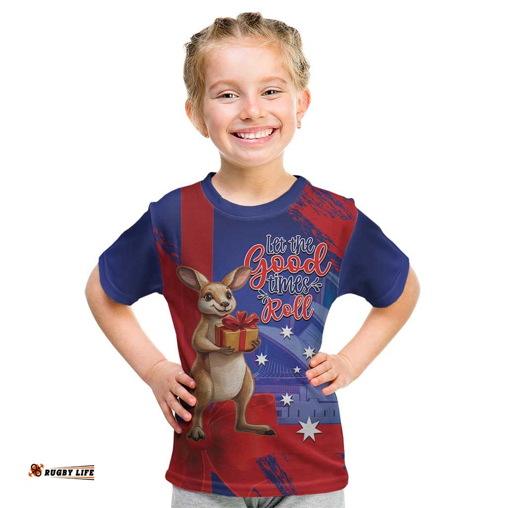 Happy Boxing Day Australia Kid T Shirt Let The Good Time Roll! LT14