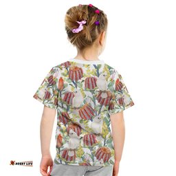 Little Corella Australia Cockatoo Kid T Shirt Cacatua Sanguinea Banksia Seamless White LT14