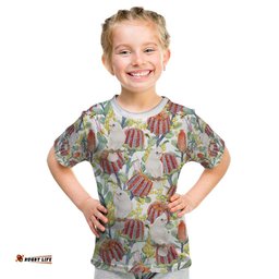 Little Corella Australia Cockatoo Kid T Shirt Cacatua Sanguinea Banksia Seamless White LT14