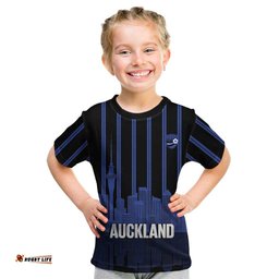 New Zealand Auckland Football Custom Kid T Shirt Go City of Sails Est 2025 LT14