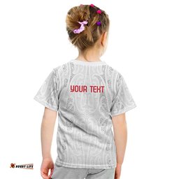 New Zealand Maori Heart Tribal Personalised Kid T Shirt Polynesian Patterns LT9