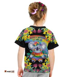 LGBTQ Koala Gay Kid T Shirt Aussie Koala Bear Ekoalaty LT9