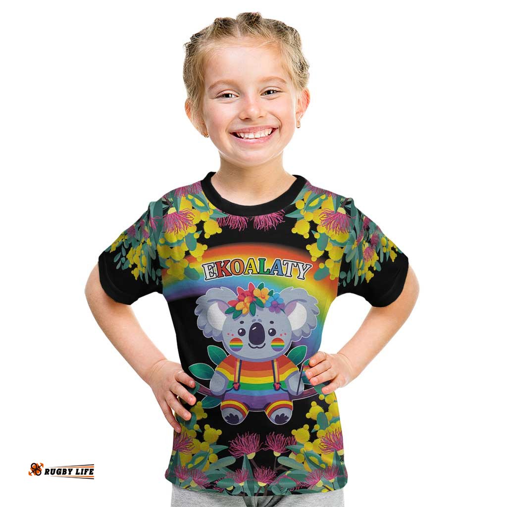 LGBTQ Koala Gay Kid T Shirt Aussie Koala Bear Ekoalaty LT9