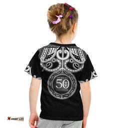 Kia Kaha Te Reo Maori New Zealand Kid T Shirt 50th Anniversary Ake Ake Ake LT14